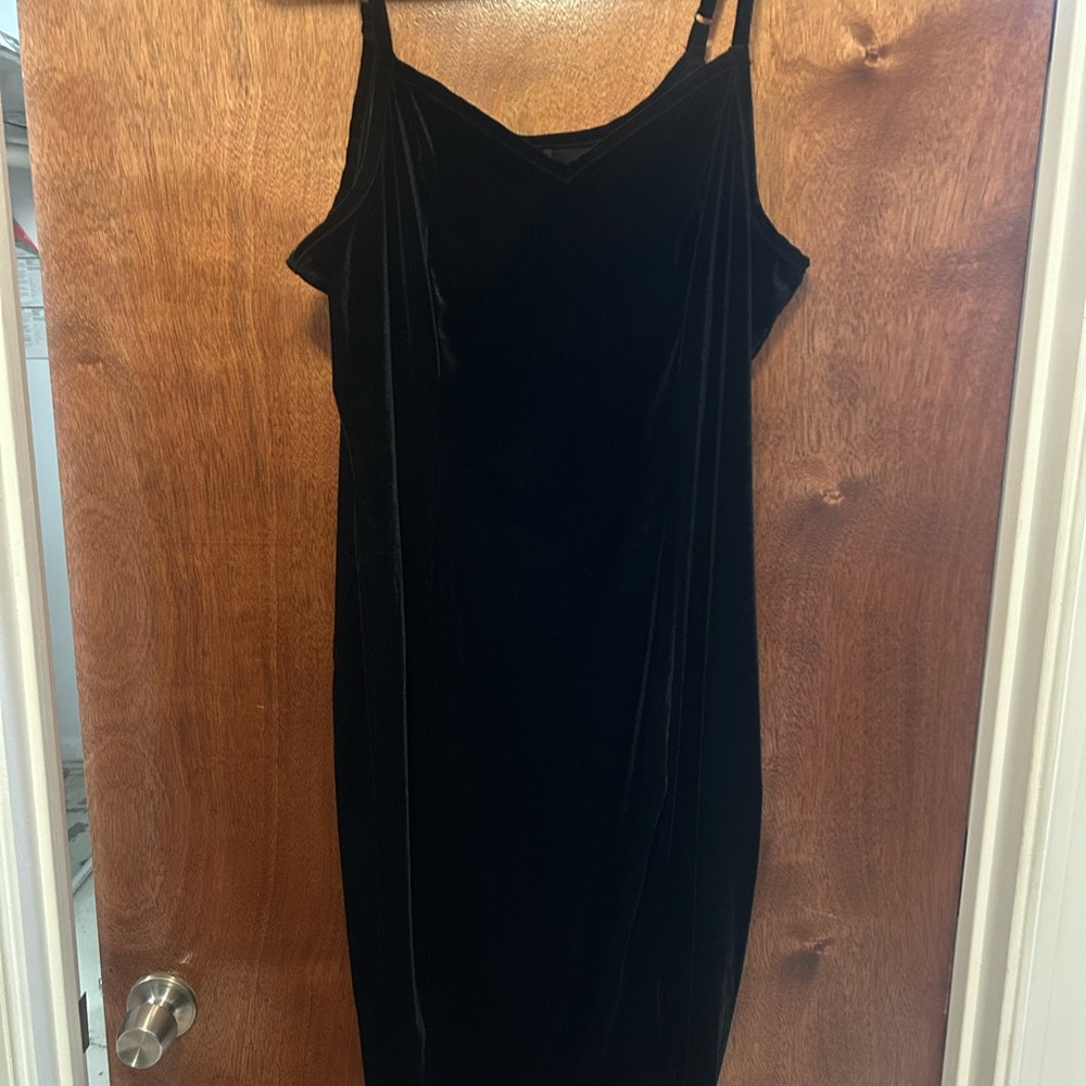 Torrid Black Velvet Midi Dress